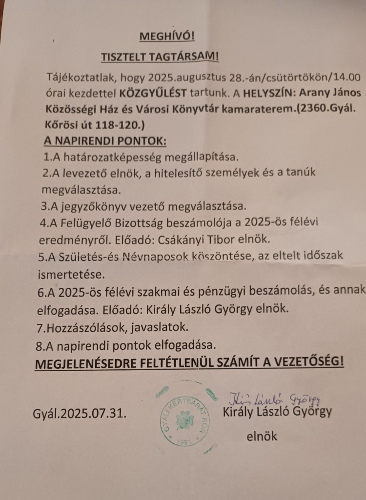 2025-08-28 Közgyűlés a Kamarateremben